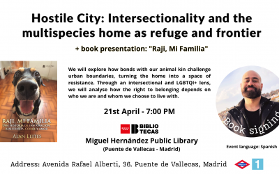Talk “Hostile City: Intersectionality and the multispecies home as refuge and frontier” 🇬🇧